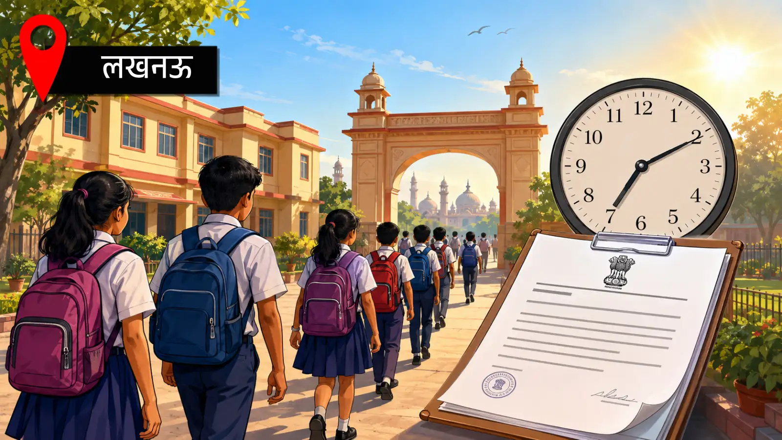 लखनऊ में फिर बदला स्कूलों का समय, जानें नई टाइमिंग, बीएसए ने जारी किया आदेश