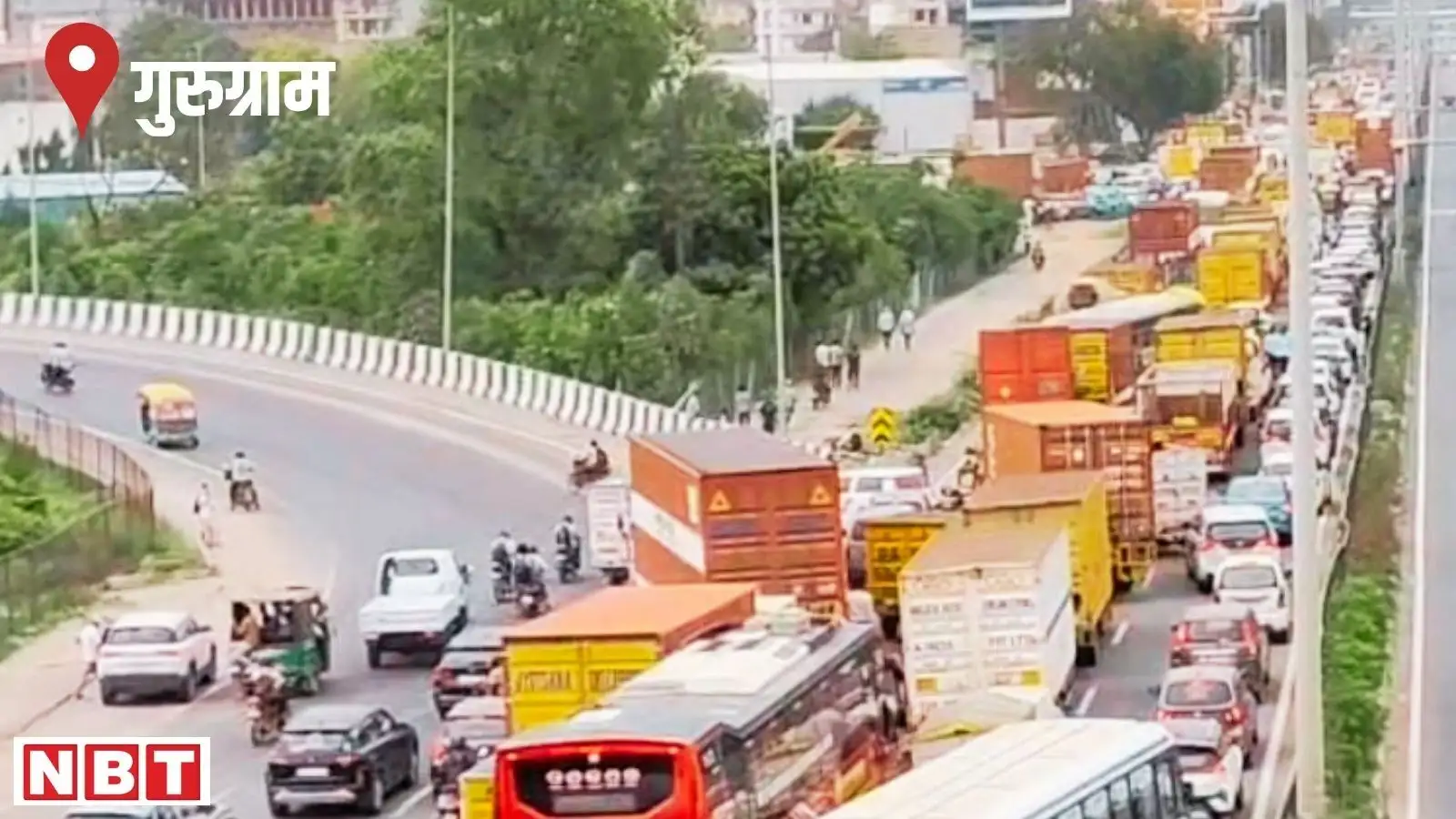 Gurugram Traffic Jam: गुरुग्राम में NH-48 पर टूटी 11000 वोल्ट की हाई टेंशन लाइन, 5KM लंबा जाम लगा