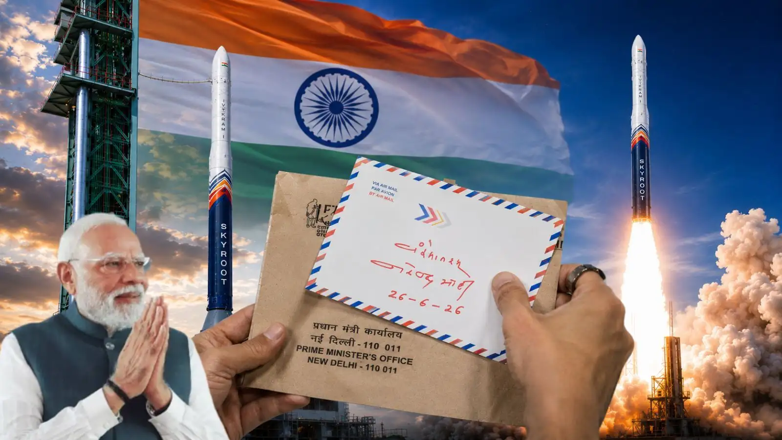 स्पेस में भारत का 'वंदे मातरम्', विक्रम-1 से भेजी गईं वैज्ञानिकों की सूक्ष्म मूर्तियां; पीएम मोदी का पोस्टकार्ड भी शामिल