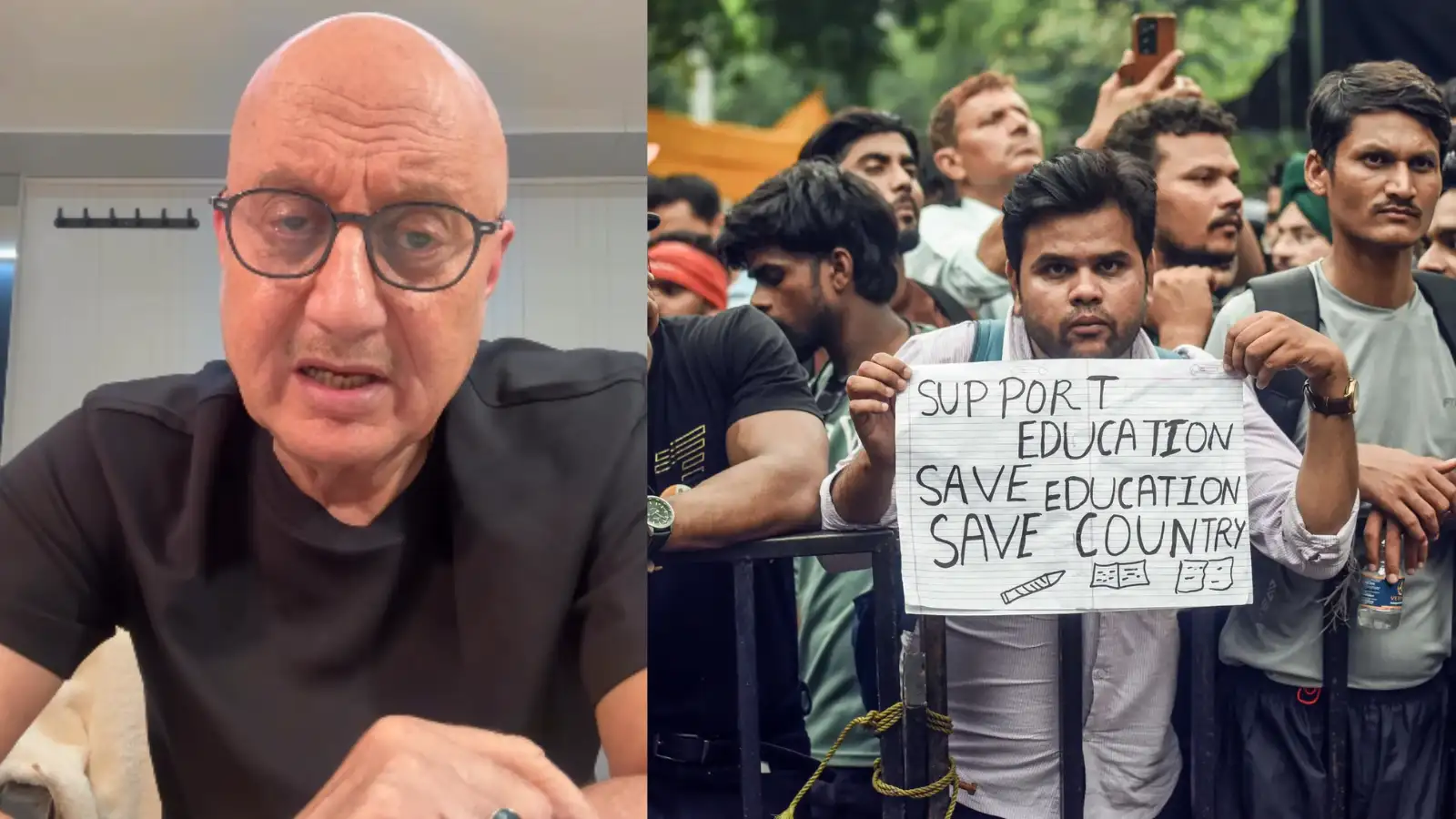 मैं भी कभी स्टूडेंट था- प्रोटेस्ट कर रहे छात्रों के लिए अनुपम खेर का 2.30 मिनट का मैसेज, हर बच्चे के काम का