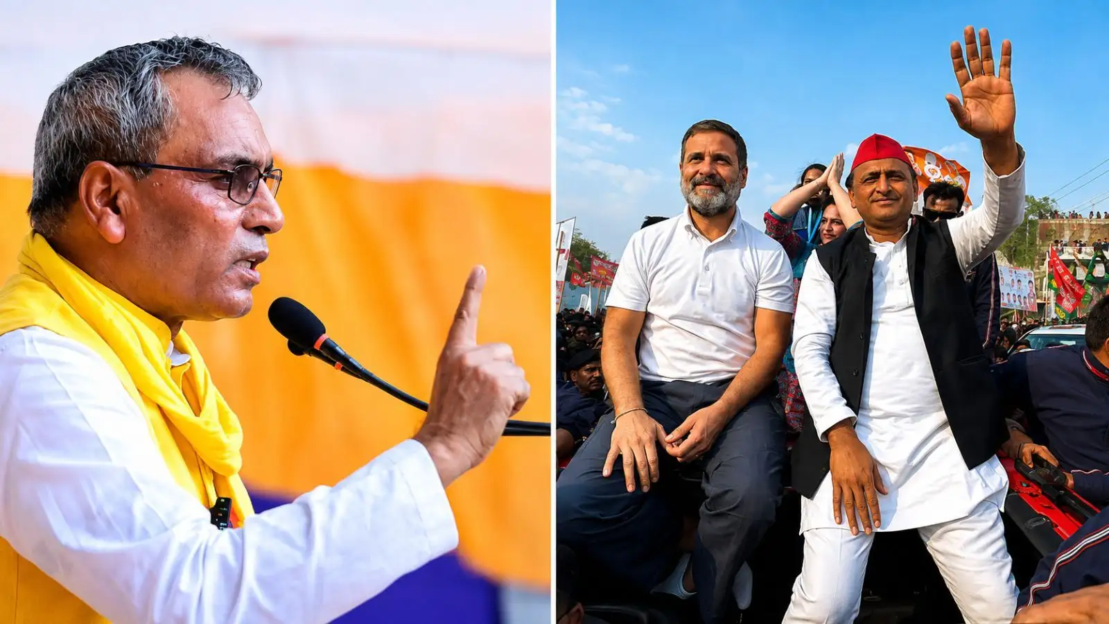 'बड़का भैया प्रयागराज में फ्लॉप और छोटका भैया AC में बंद', ओम प्रकाश राजभर का अखिलेश और राहुल गांधी पर तंज