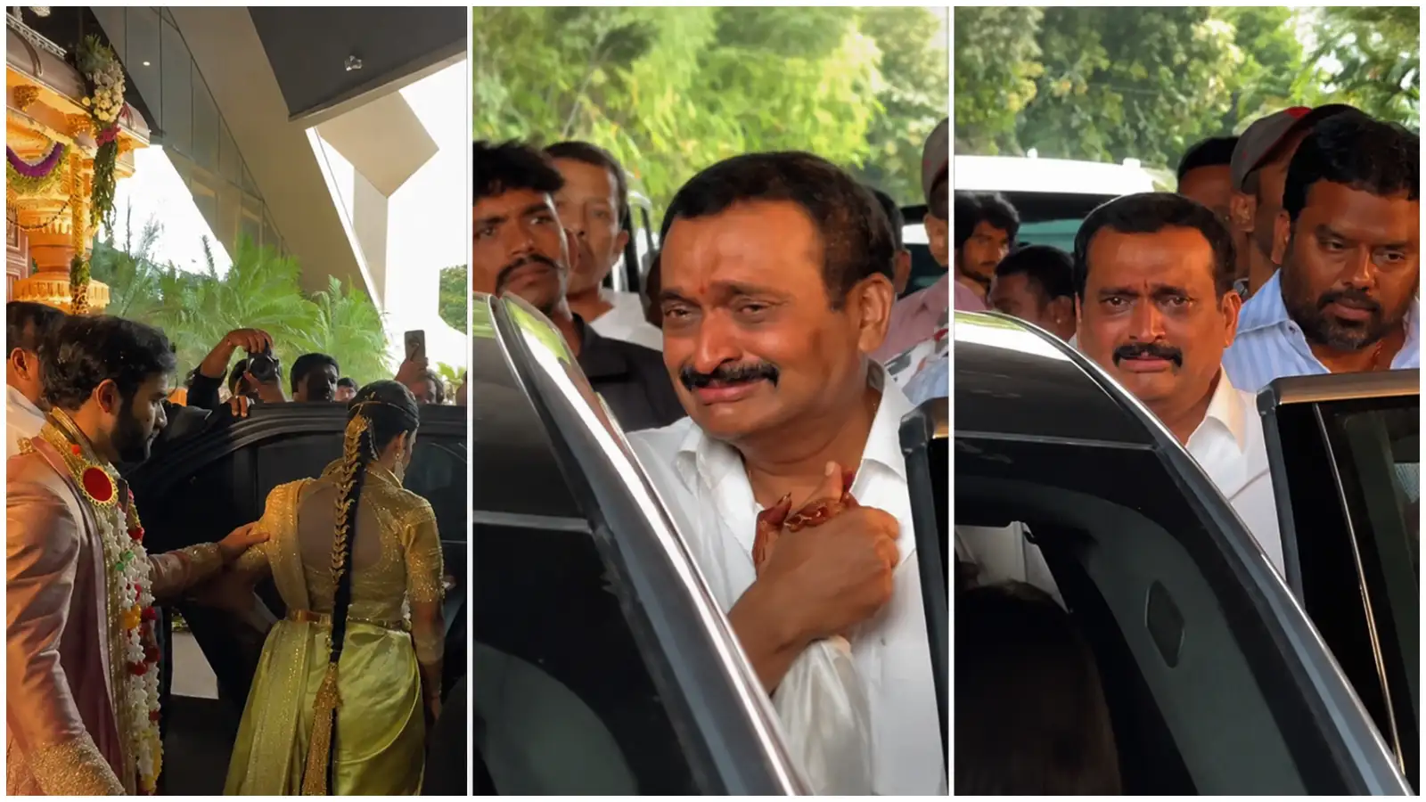 बेटी की विदाई में फफक पड़े बंदला गणेश, जननी का हाथ पकड़ दहाड़ मार रोए एक्टर, वीडियो में चिरंजीवी-नागार्जुन भी