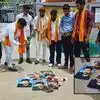 'बंटवारा' का आगरा में विरोध, सन्नी देओल-आमिर खान के पोस्टर जलाए; योगी यूथ ब्रिगेड ने की बैन की मांग