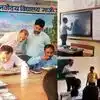 गाजीपुर DM ने विद्यालय में छात्राओं संग चखा मेस का खाना, छात्रों से बोर्ड पर हल कराया गणित का सवाल; पूछा- आगे क्या बनना है?