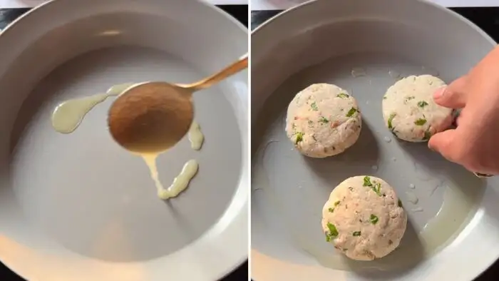 हल्के घी में शैलो फ्राई करें