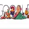 Google Doodle marks kamaladevi chattopadhyays 115th birth anniversary ...