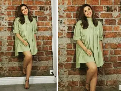 Parineeti Chopra Fashion Disaster,            ,         - parineeti chopra  in green mini dress oops ...