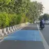 Blue Color Code For Bus Lane,दिल्ली में दूर से ही दिखाई देगी बस लेन ...