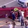 Viral Video People Stopped Highway In A Dramatic Rescue Of Truck Driver ...