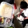 Security Guard Eating Rice With Onion and Garlic Heartbreaking Pictures ...