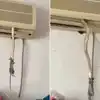 Snake Came Out From Ac,Shocking Video: AC के अंदर से निकला सांप, चूहे ...