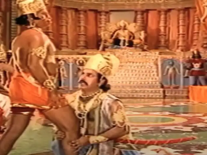 Ramayan Mein Angad Ravan Samvad, अंगद रावण संवाद, रामदूत अंगद ने तोडा ...