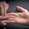 Swastika sign in hand tells your prosperity and success