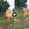 MP: hand pump spewing fire and water in Bakswaha Watch Shocking Video ...