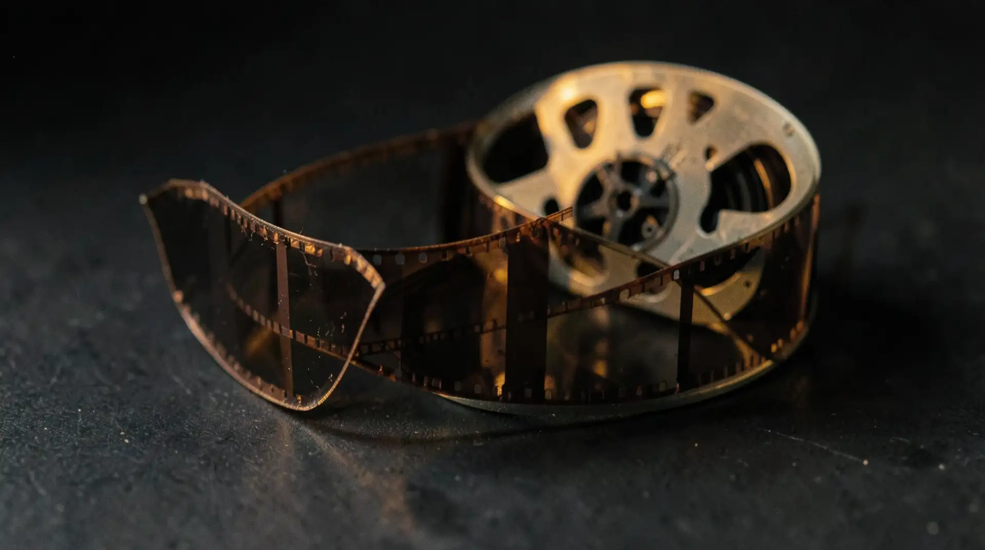 Vintage Film Reel Unspooled