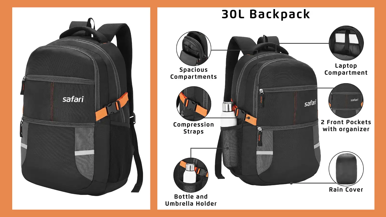 Safari Omega spacious_large laptop backpack