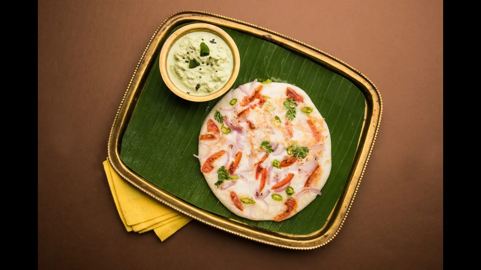food served on banana leaf