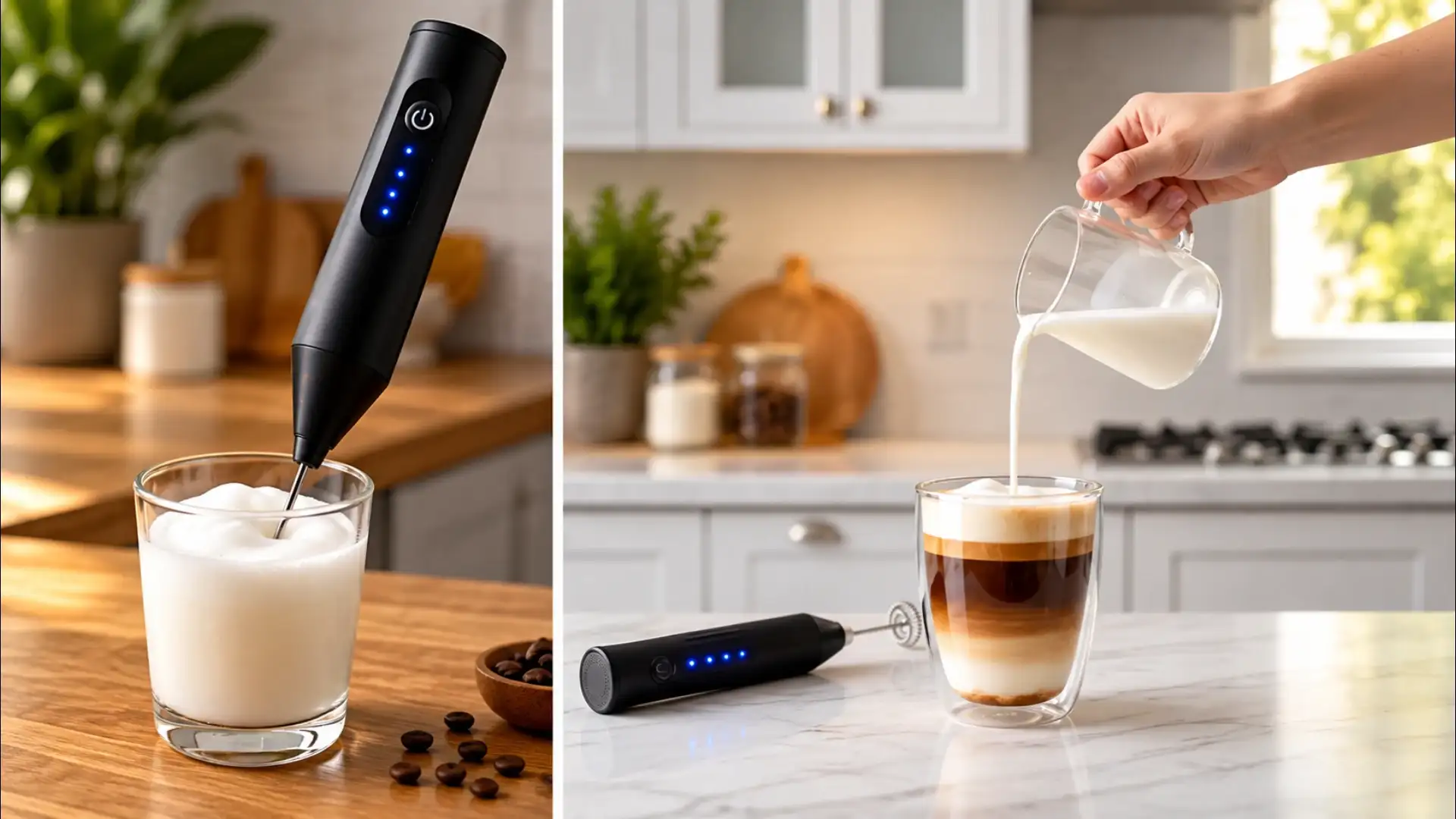 Dual-Scene Latte Crafting Setup