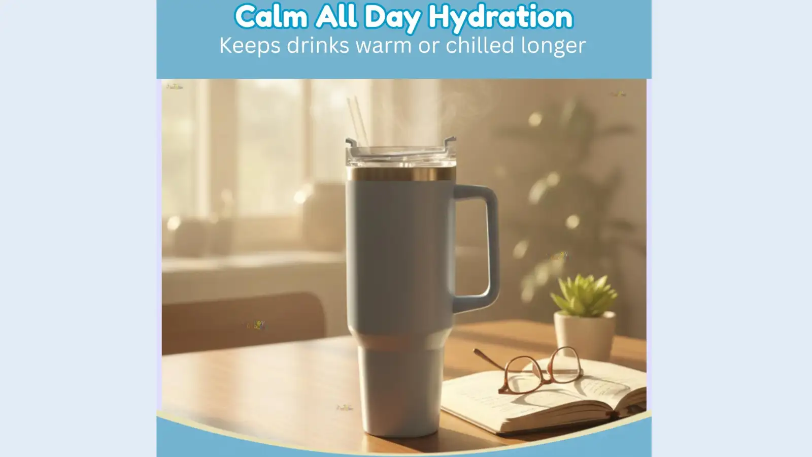Toy Imagine Stainless Steel Insulated Tumbler with Handle, Lid & Straw
