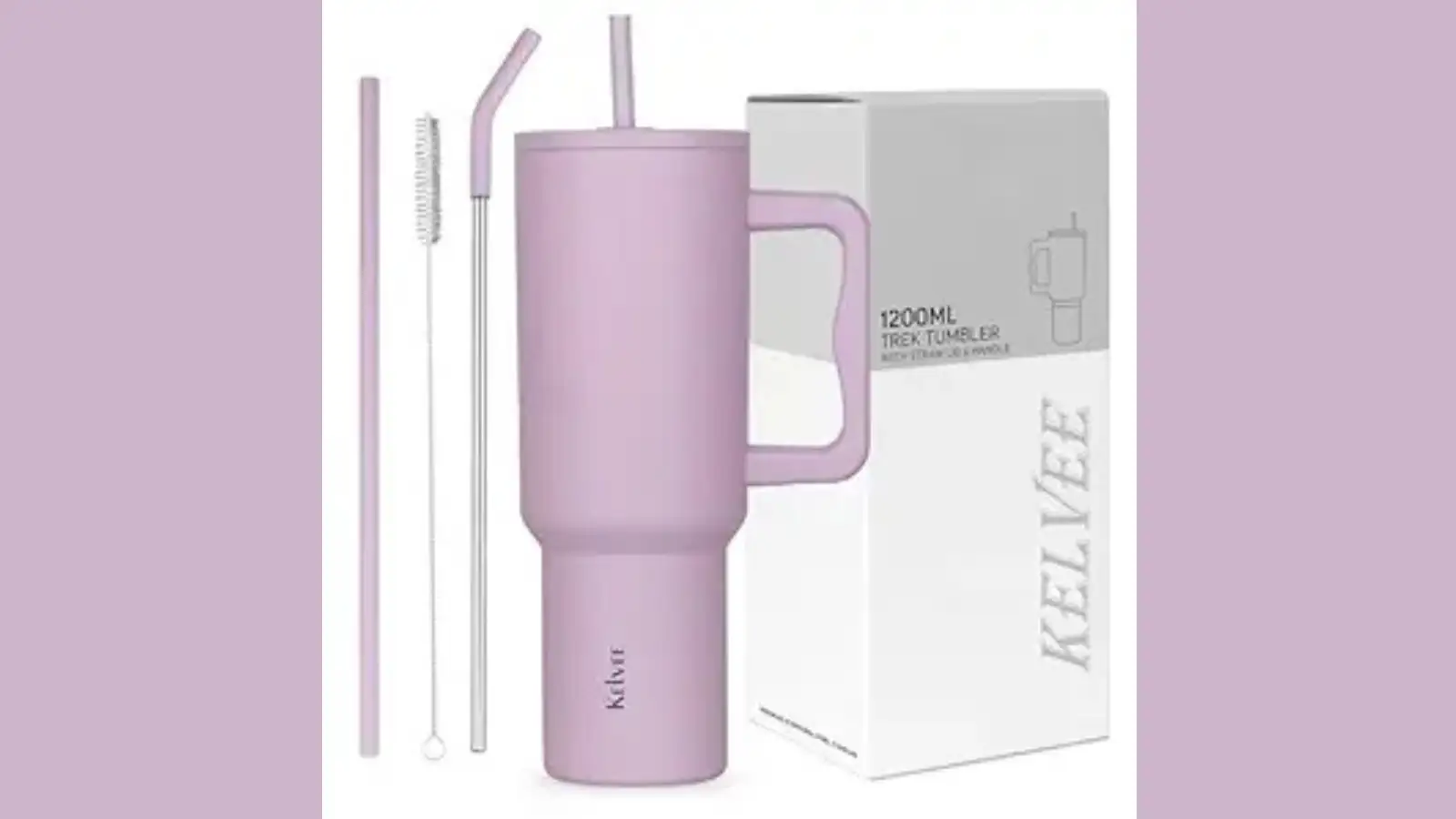 4-KELVEE Tumbler with Handle and Sipper Mug