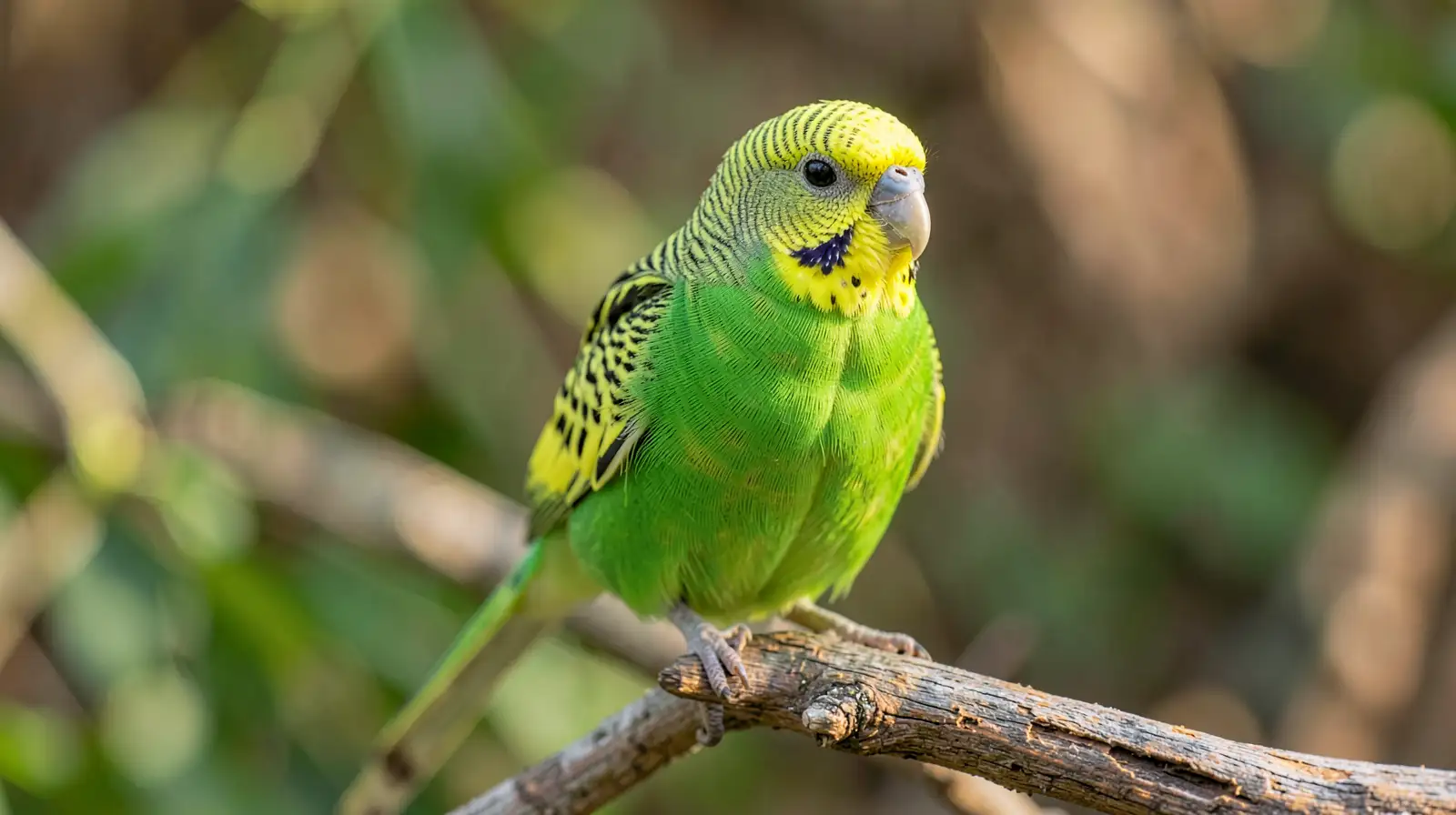 Vibrant Budgie Portrait