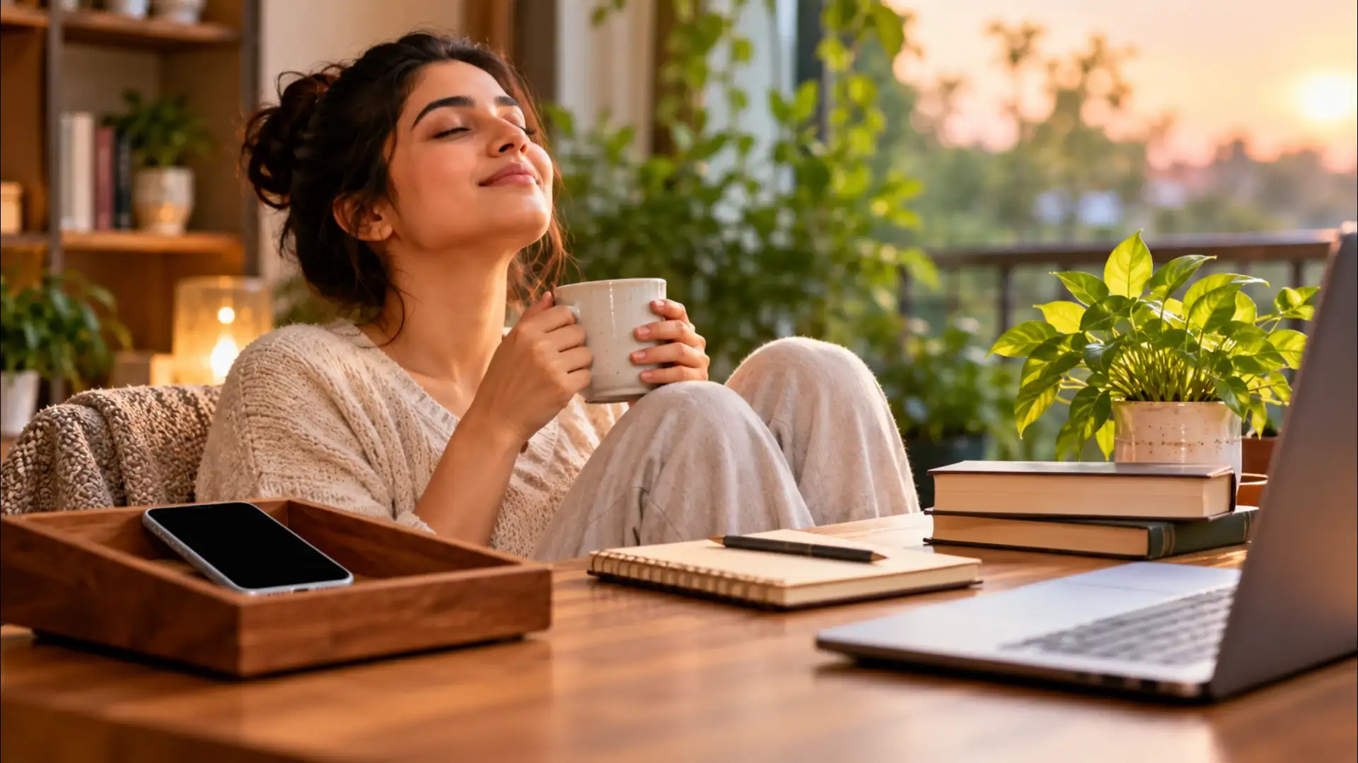Cozy Digital Detox Moment