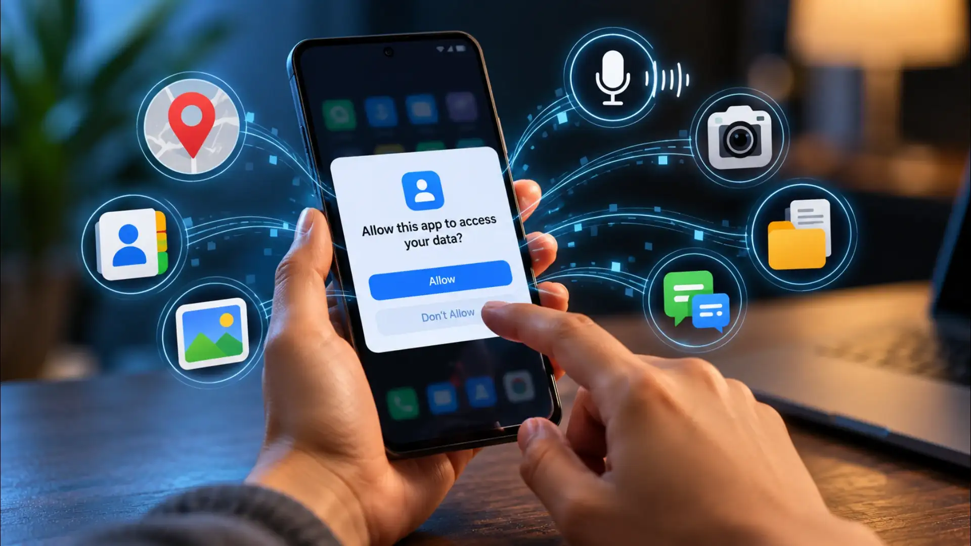 Smartphone Privacy Permission Alert