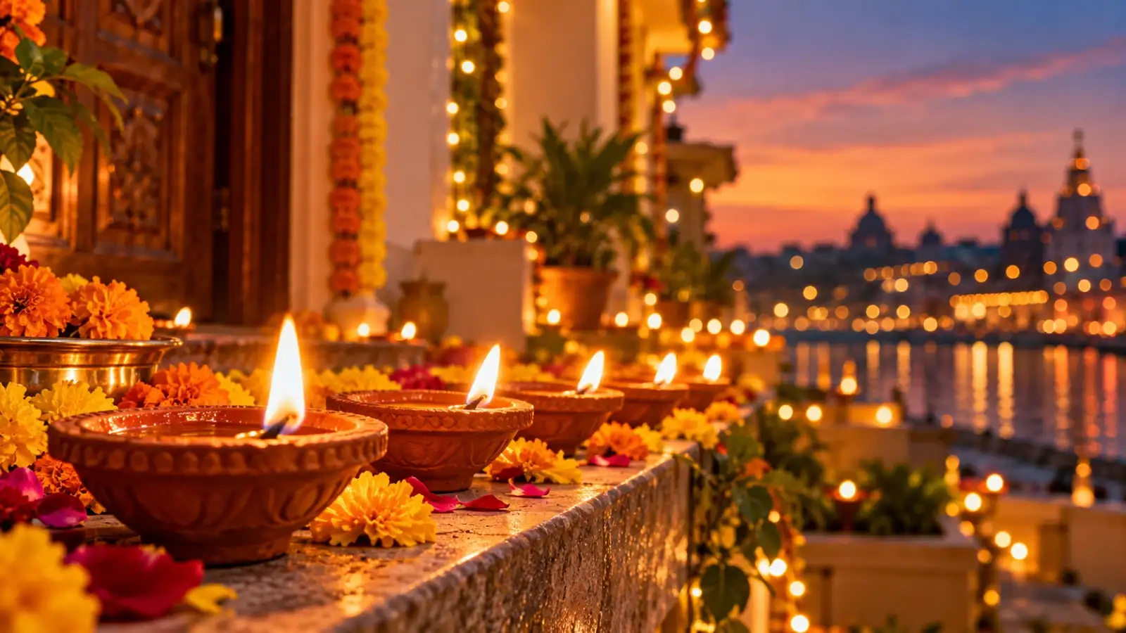 Festive Diya Glow