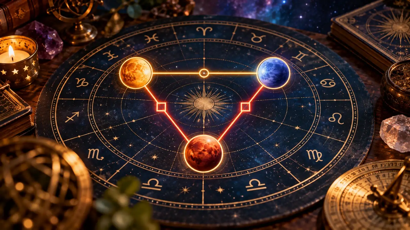 Zodiac T-Square Chart