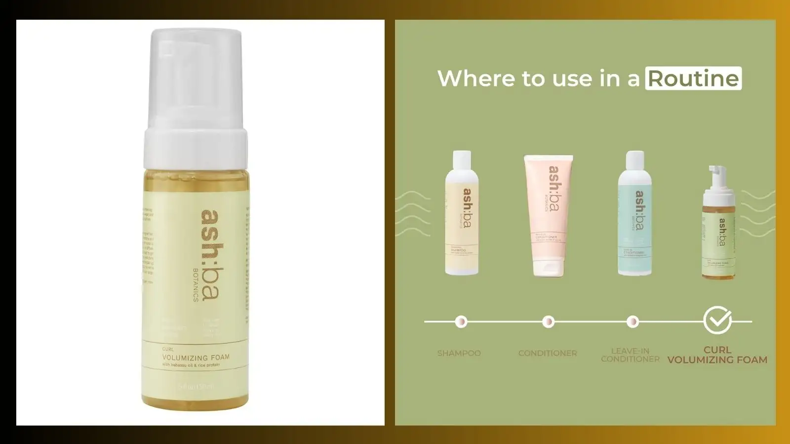 Ashba Botanics Curl Volumizing Foam