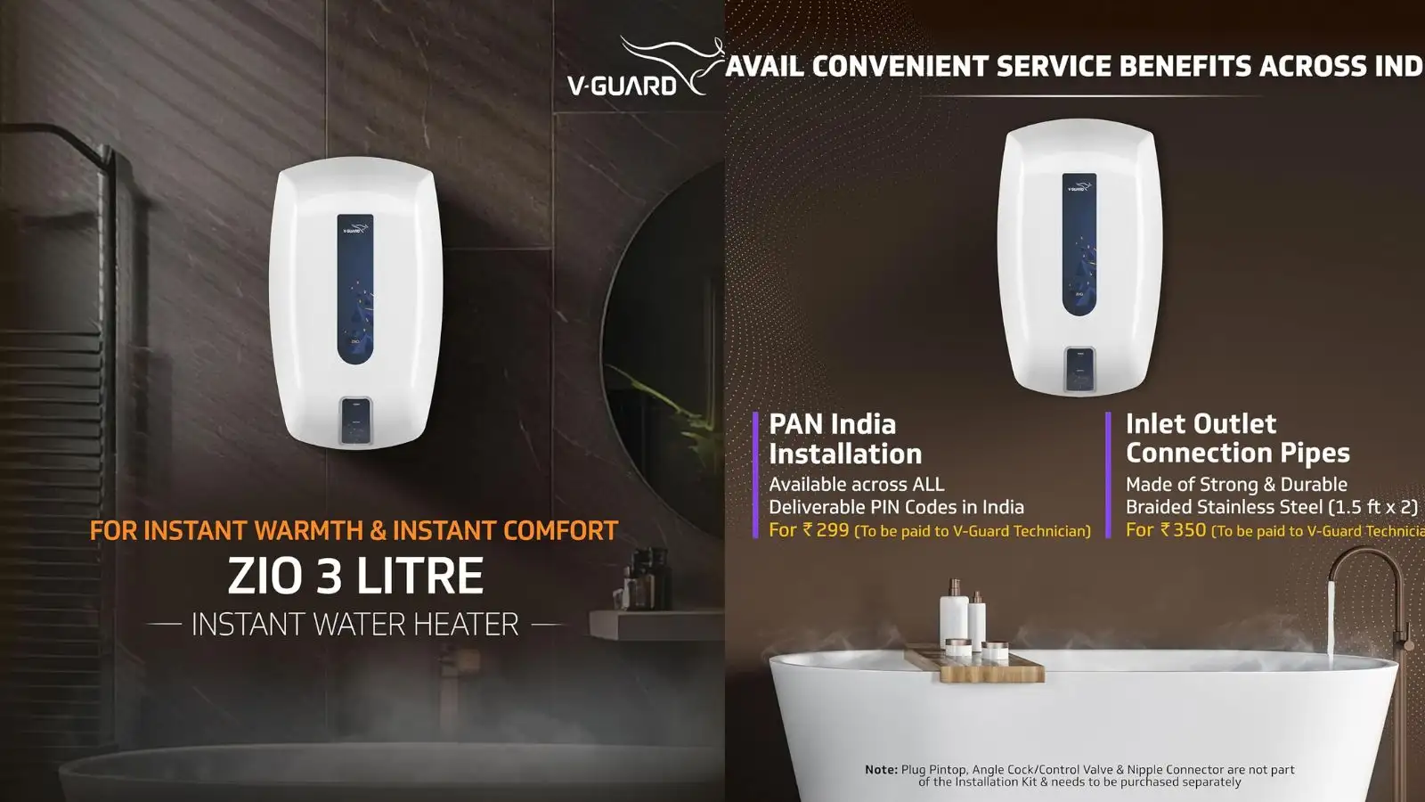 V-Guard Zio Instant Water Geyser