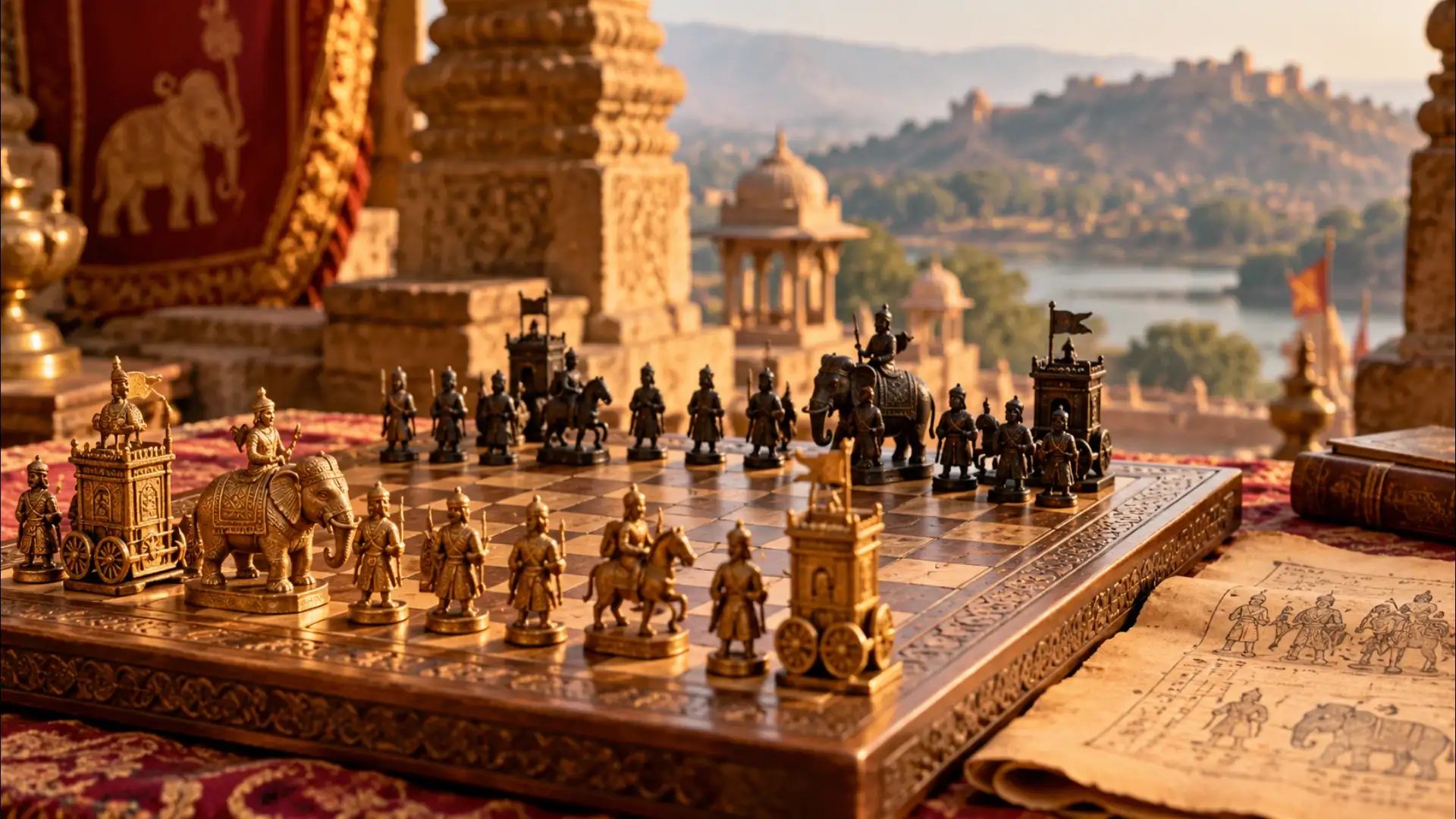 Ancient Indian Chaturanga Courtyard
