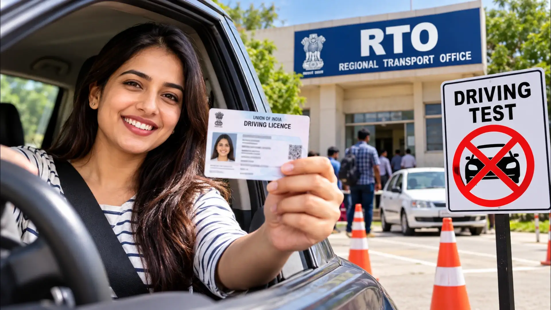 Indian Driving License at RTO