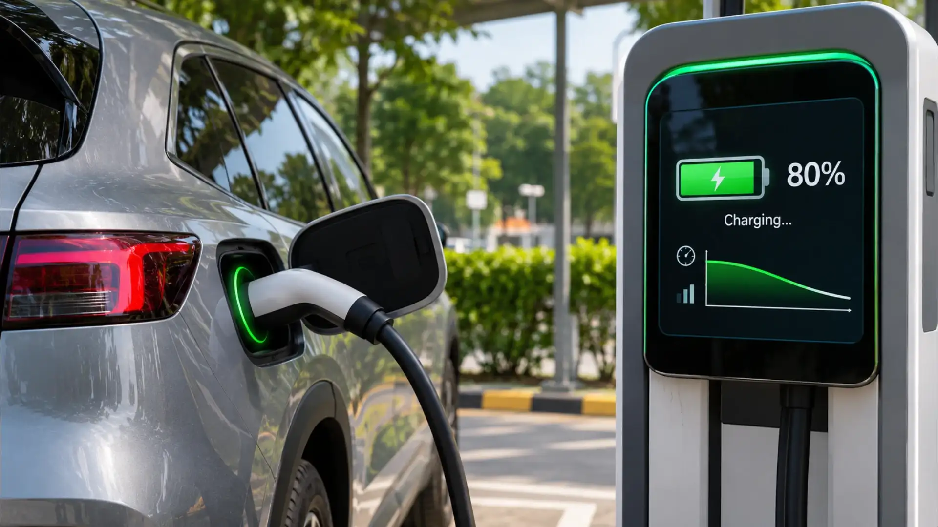 Electric Vehicle Charging at 80%