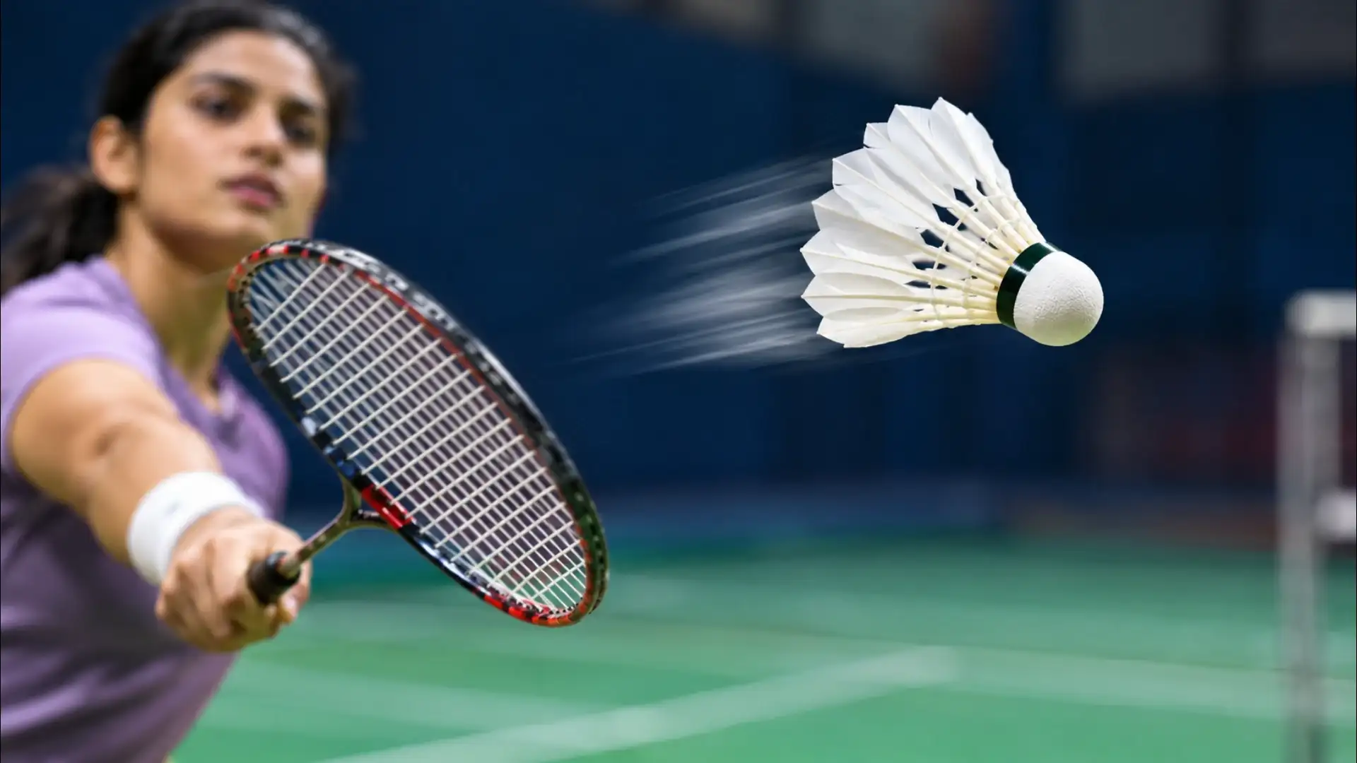 Dynamic Badminton Shuttlecock Action