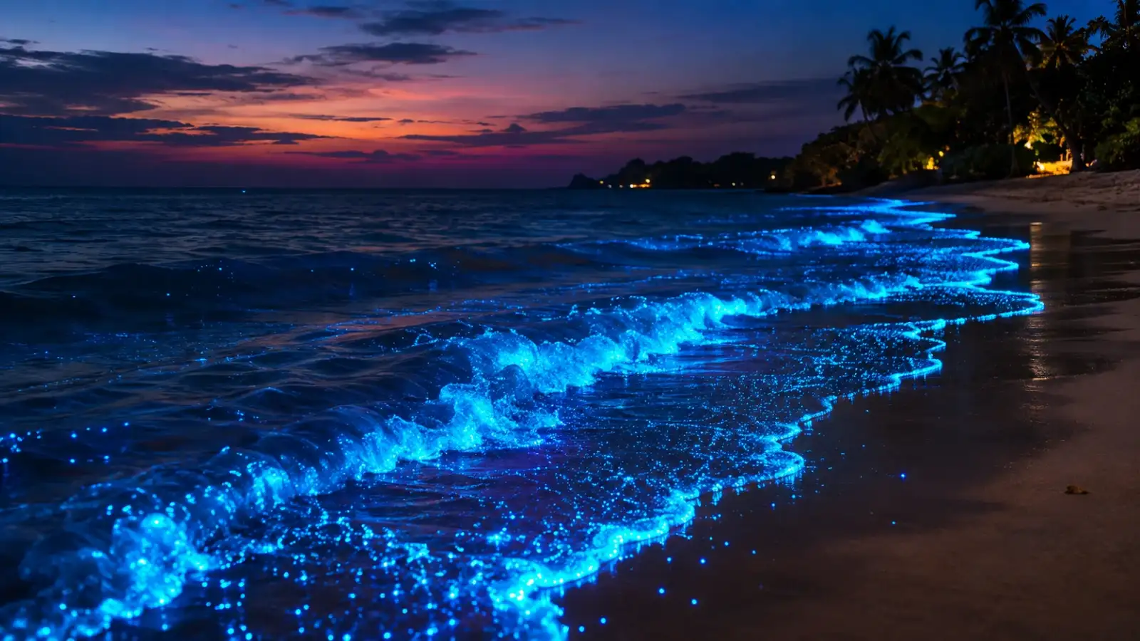 Why Do Some Beaches Glow Blue at Night?