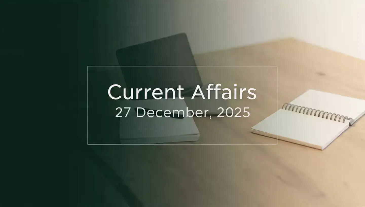 Current Affairs Quiz Today 27 December 2025 Latest GK general knowledge ...