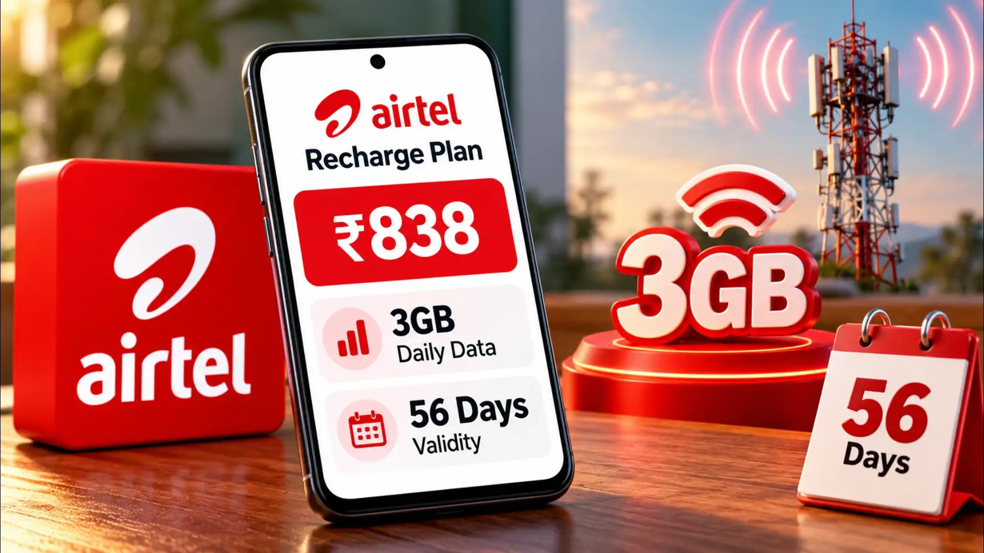 Airtel Recharge Plan_ 3GB for 56 Days
