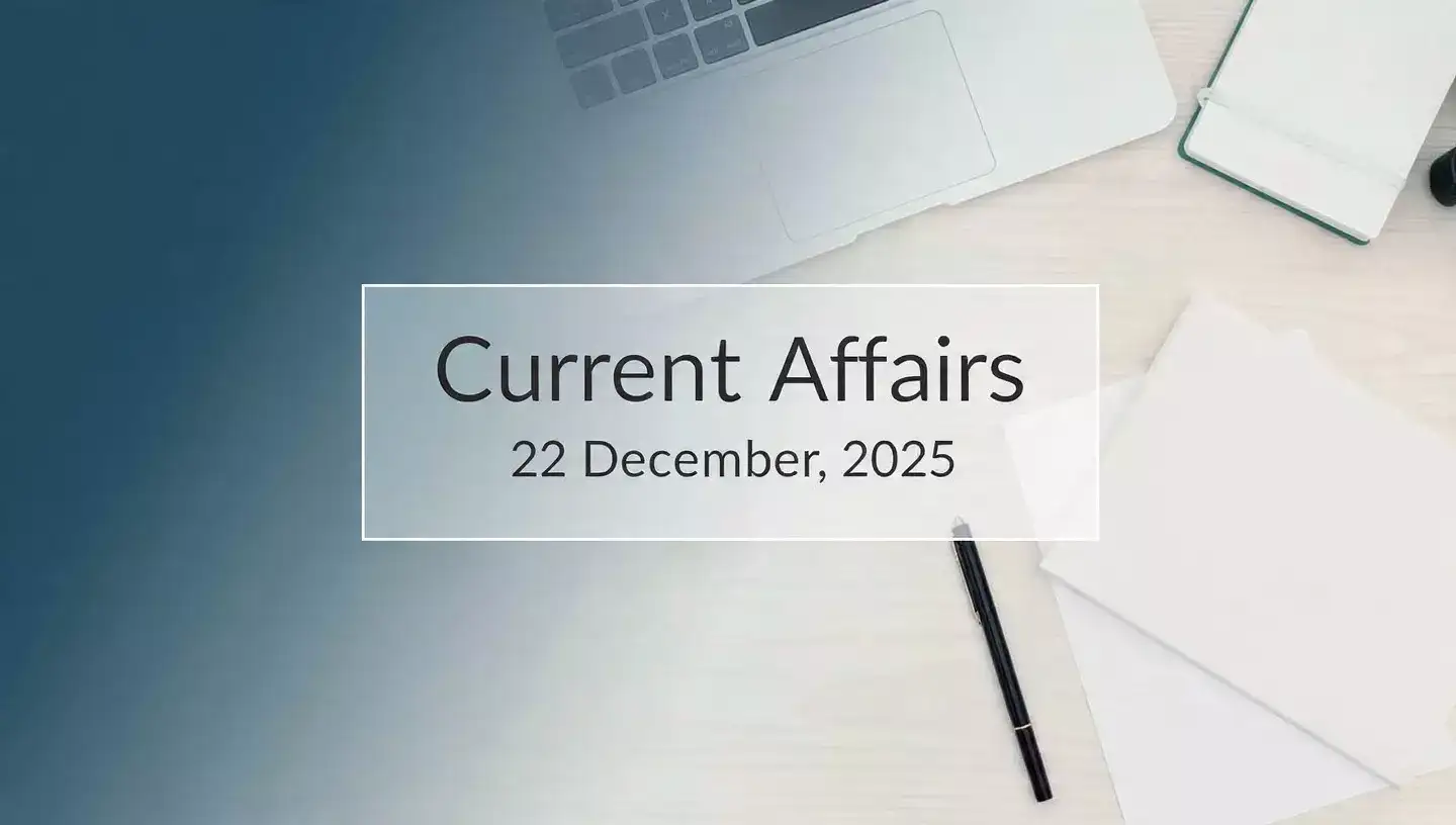 Current Affairs Quiz Today 22 December 2025 Latest GK general knowledge ...