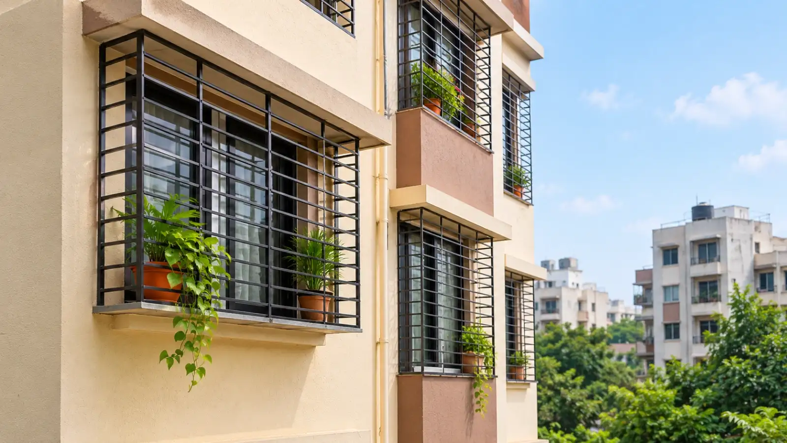 window grills in Indian homes