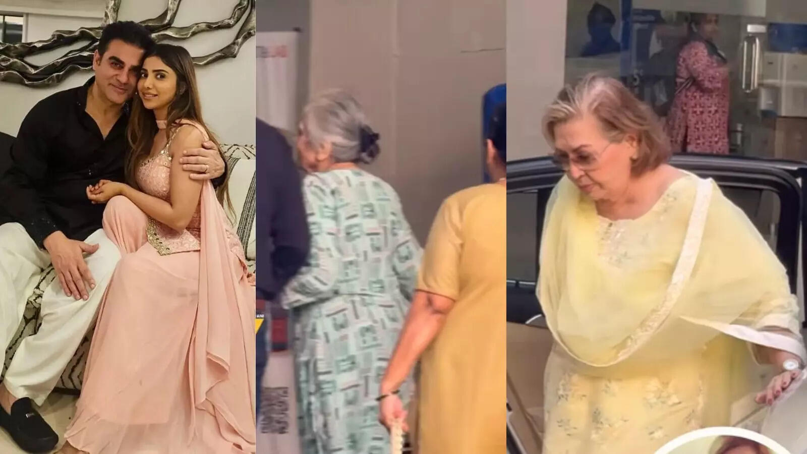 सलीम खान की दोनों बीवियां सलमा और हेलेन पोती को देखने अस्पताल पहुंचीं, पूरे 35 साल बाद खान परिवार में आई है बेटी