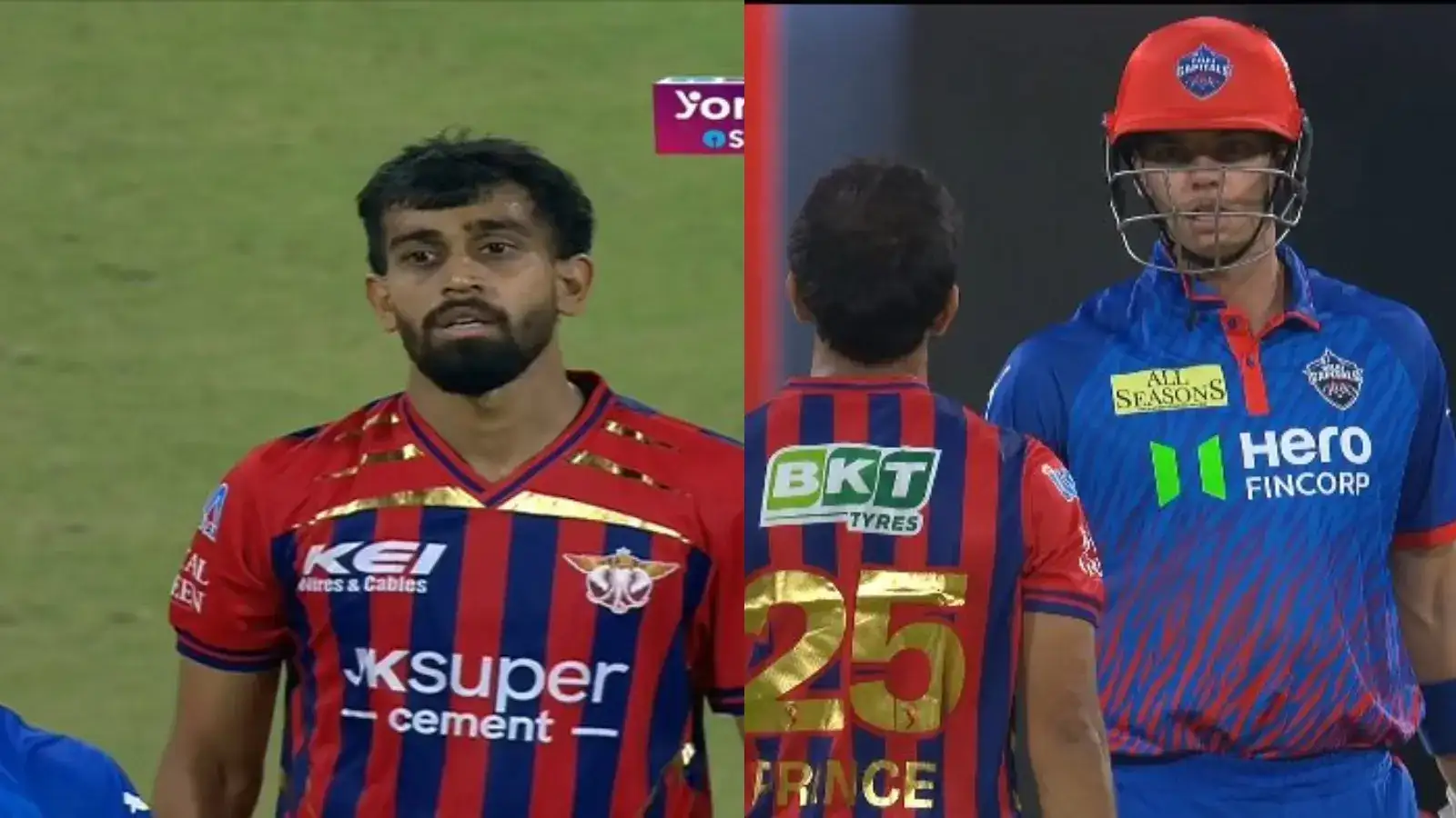 आईपीएल 2026 की पहली लड़ाई! प्रिंस यादव गुस्से में ट्रिस्टन स्टब्स से भिड़े, मैदान पर दिखा हाईवोल्टेज ड्रामा