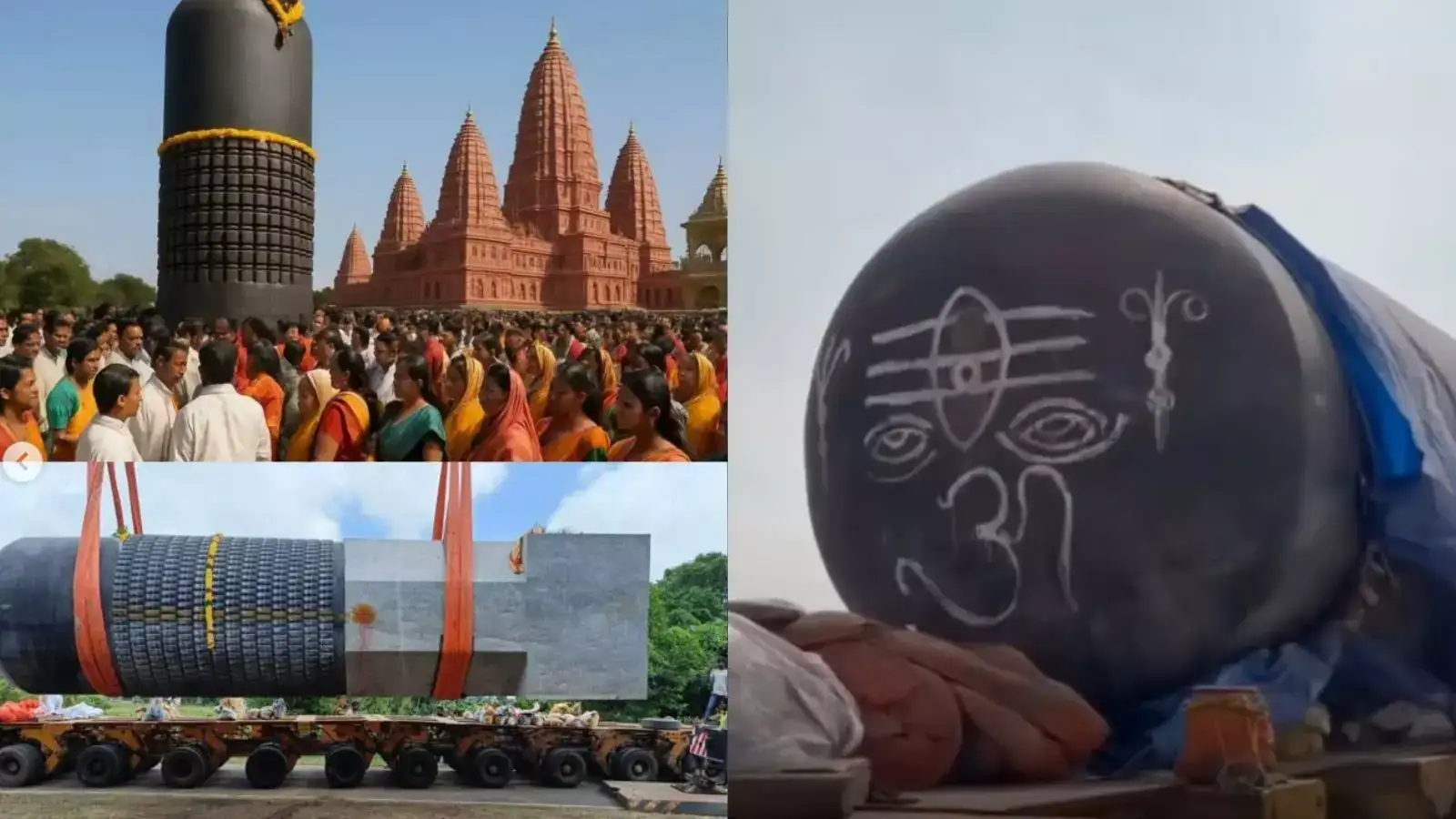 The World’s Tallest Shivling Worth ₹3 Crore Begins Its Journey to Bihar’s Virat Ramayan Temple