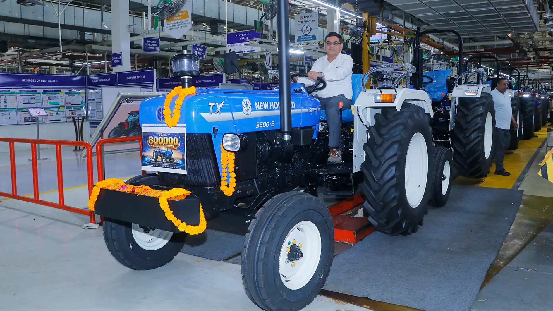 CNH India Achieves Historic 8 Lakh Tractor Rollout in Greater Noida