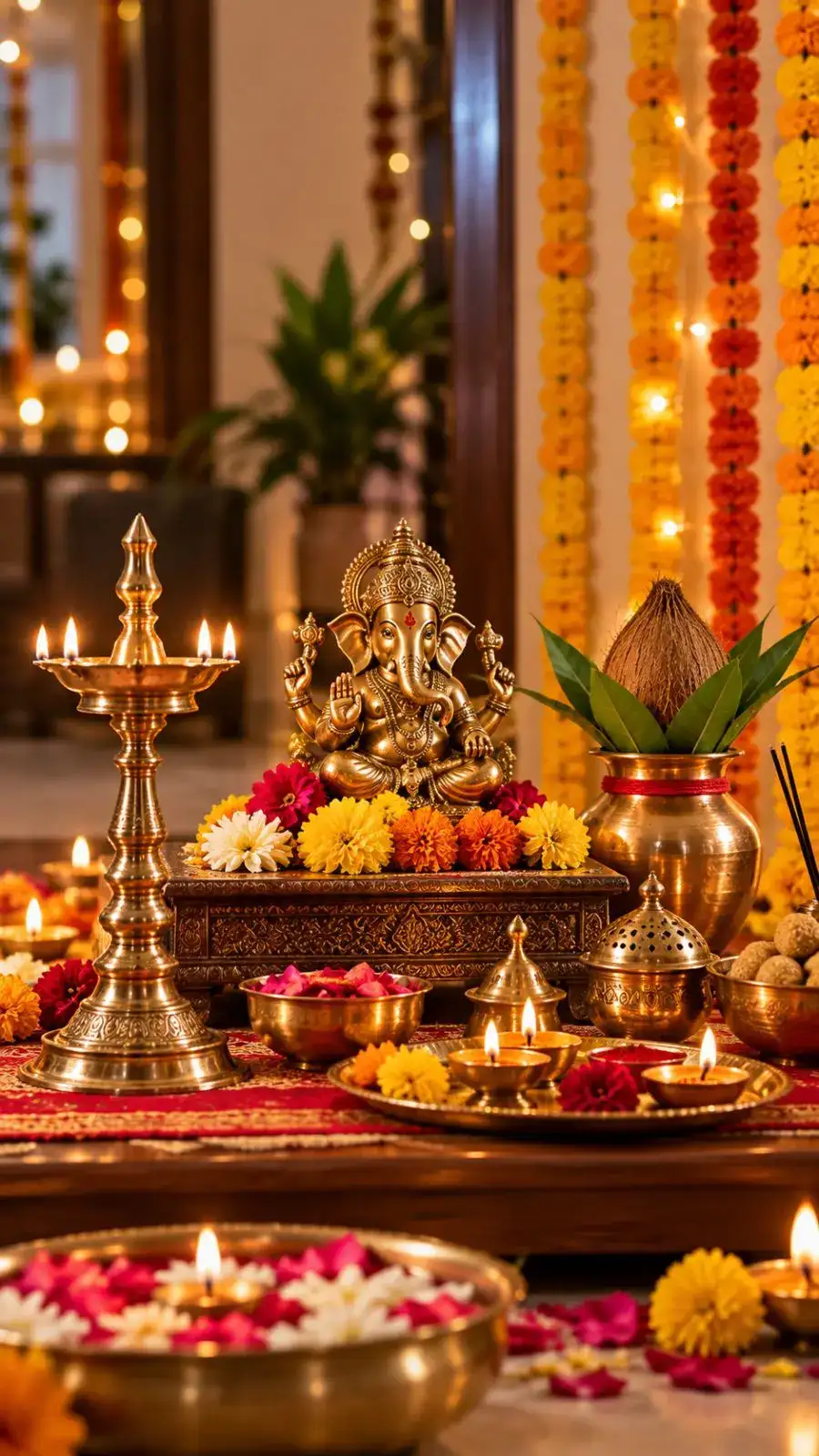 ​Brass Pooja Decor Essentials This Festive Season​