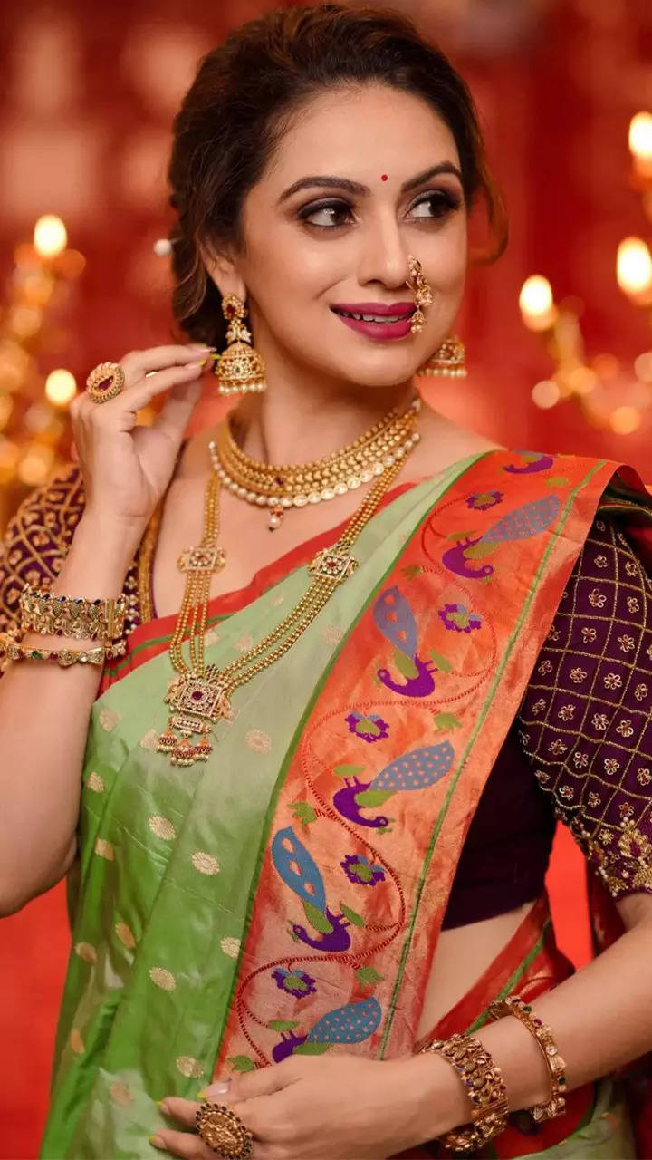 Sonalee Kulkarnis ravishing saree looks  Times of India
