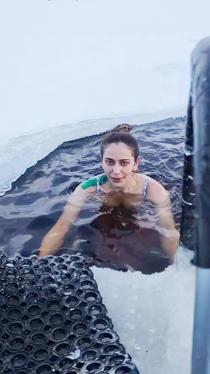 Bikini-clad Rakul Preet Singh takes cryotherapy in minus 15 degrees Celsius  | TOIPhotogallery