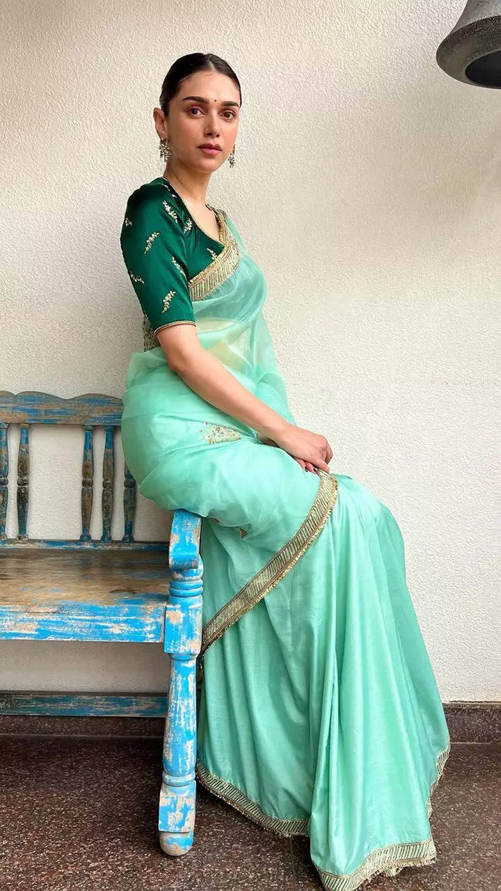 Embroidered Border Art Silk Saree in Sea Green : SPF6763