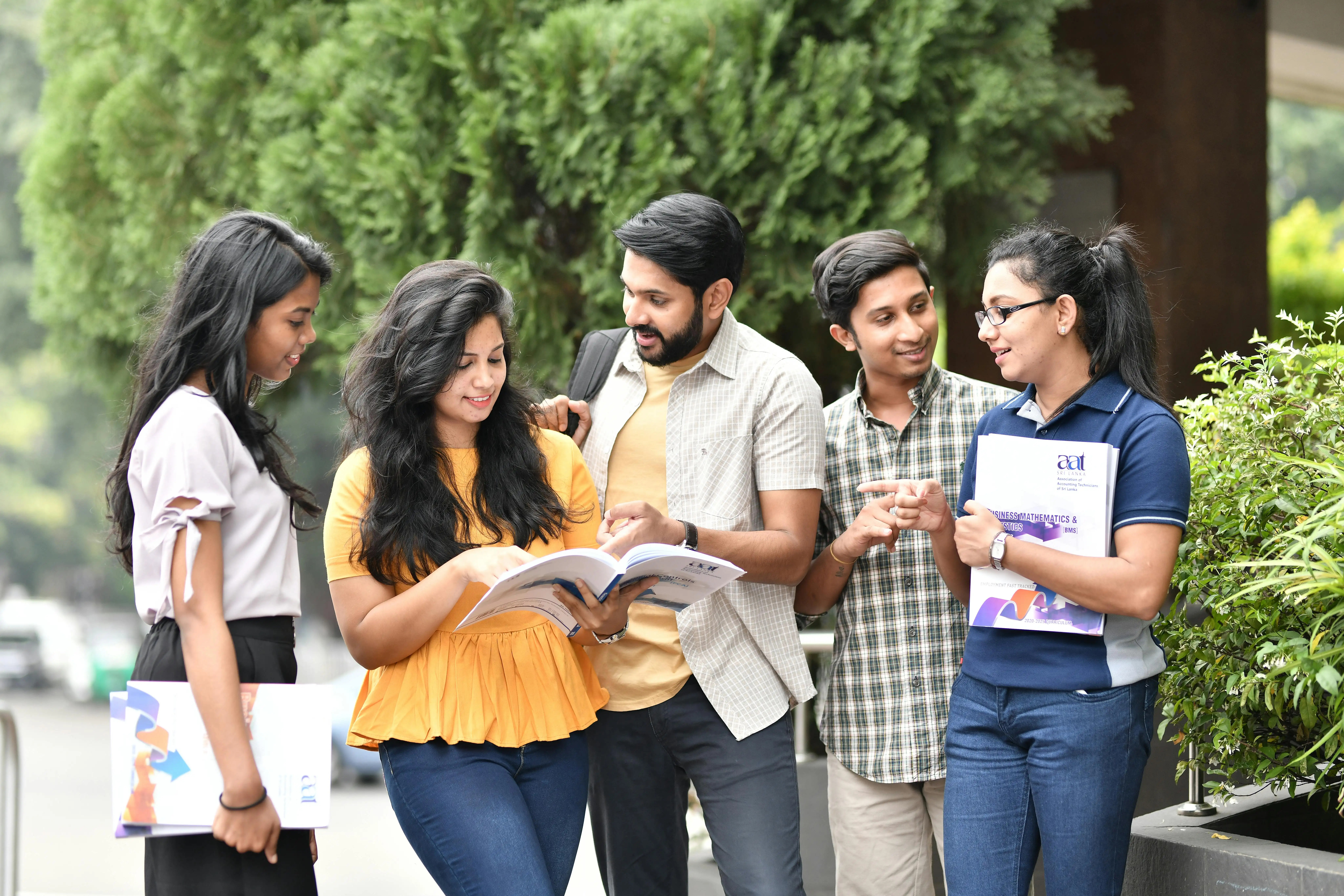Indian students at foreign university