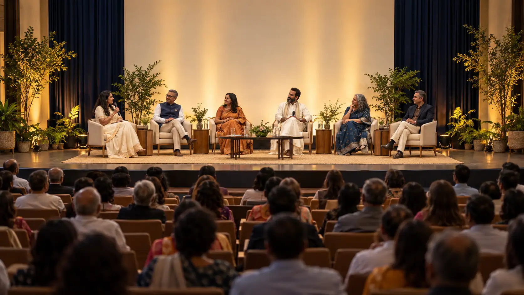 Illustrative panel conversation at a summit
